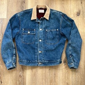 Vintage Polo Ralph Lauren Denim Jacket Blanket Lined Men’s Medium